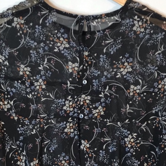 ZARA Floral Tiered Ruffled Top - Picture 8 of 8